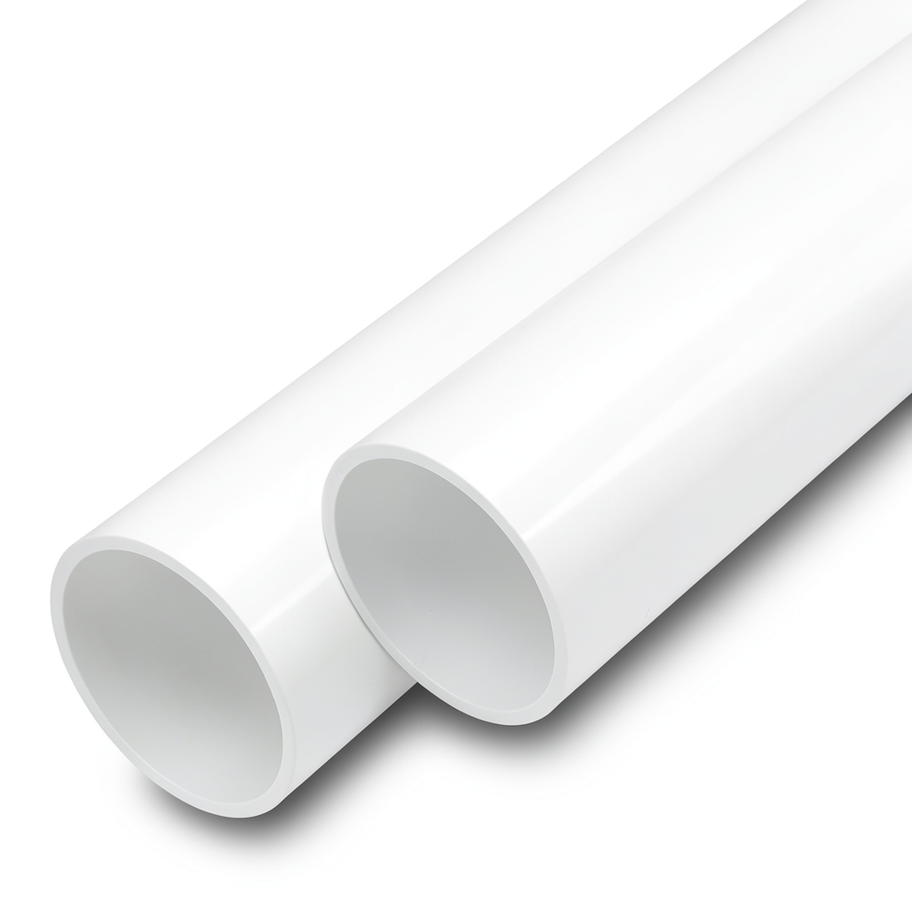 مواسير UPVC ضغط 16 بار قطر خارجي 140 مم سمك 8.3 مم لون أبيض