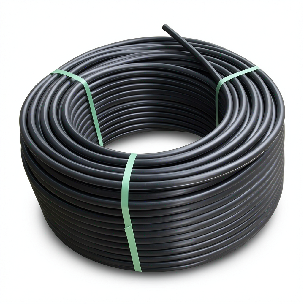 HDPE Plastic Coil Pipe PN 3.2 Bar PE 100, 160 mm SDR 41 Black