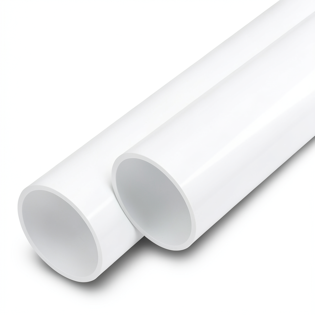 مواسير UPVC ضغط 16 بار قطر خارجي 180 مم سمك 10.7 مم لون أبيض