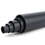 مواسير HDPE ضغط اسمي 3.2 بار PE 100 قطر خارجي 200 مم SDR 41 لون أسود