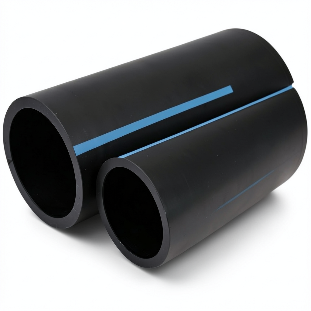 NPF HDPE Pipes Pressure 16 Bar Outside Diameter 140 mm Thickness 10.4 mm Black