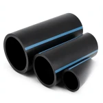 NPF HDPE Pipes Pressure 16 Bar Diameter 160 mm Thickness 11.9 mm Black