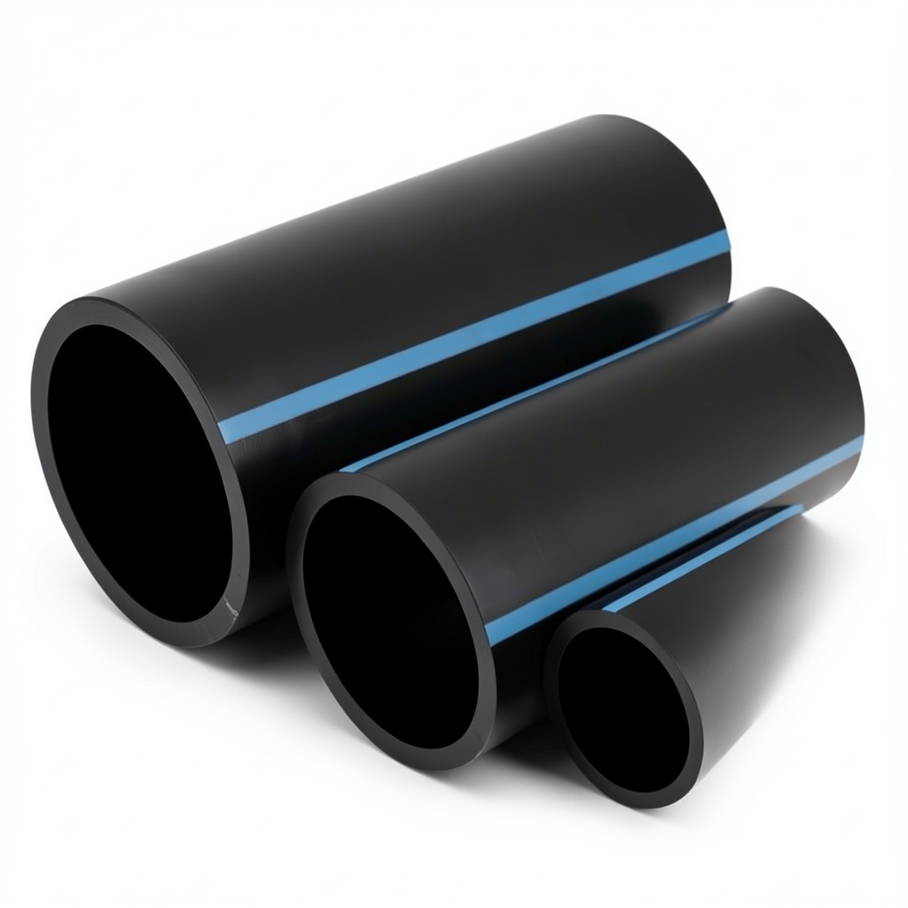 أنابيب HDPE NPF ضغط 16 بار قطر 160 مم سمك 11.9 مم لون أسود