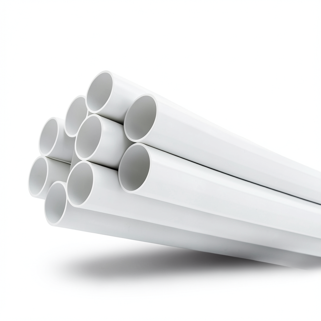 انابيب UPVC جدول 40 مقاس 8 إنش سمك 8.18 مم لون أبيض