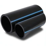 NPF HDPE Pipes Pressure 16 Bar Outside Diameter 200 mm Thickness 14.9 mm Black