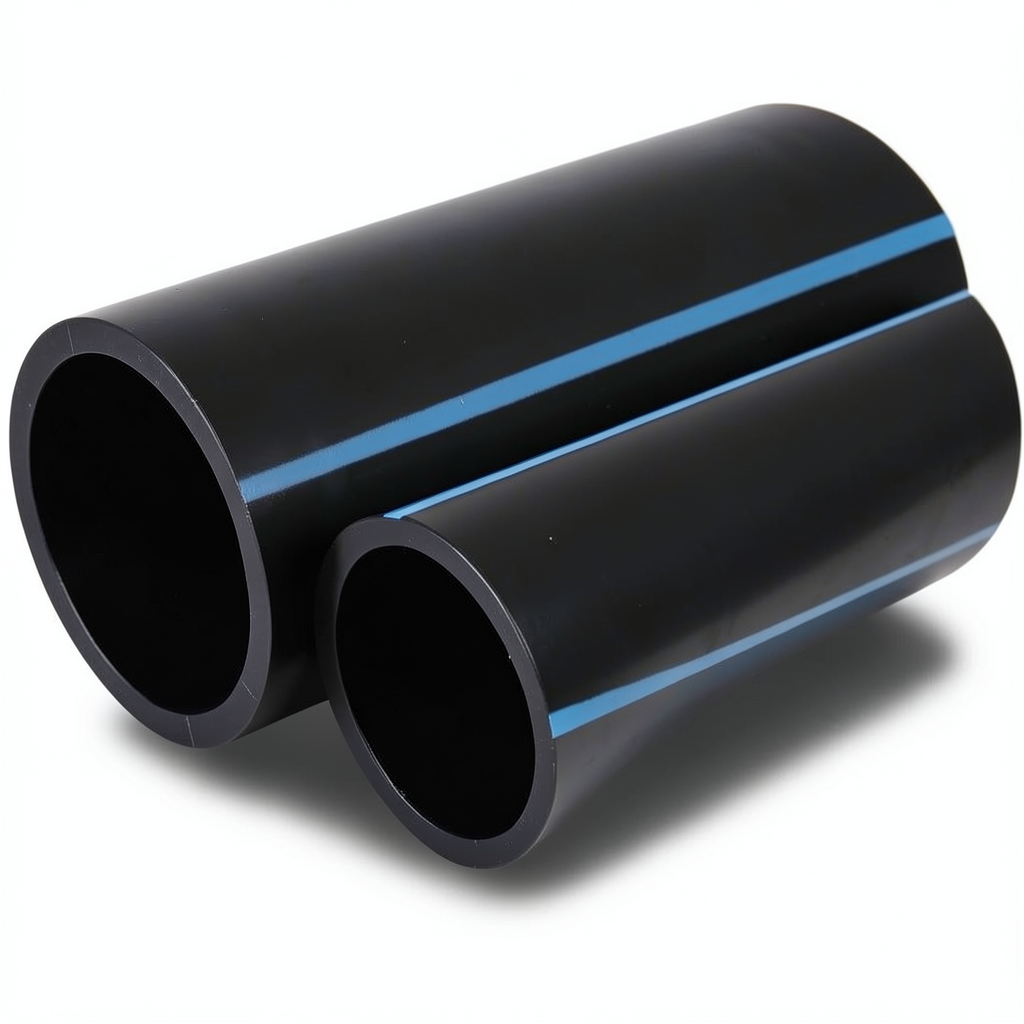 NPF HDPE Pipes Pressure 16 Bar Outside Diameter 200 mm Thickness 14.9 mm Black