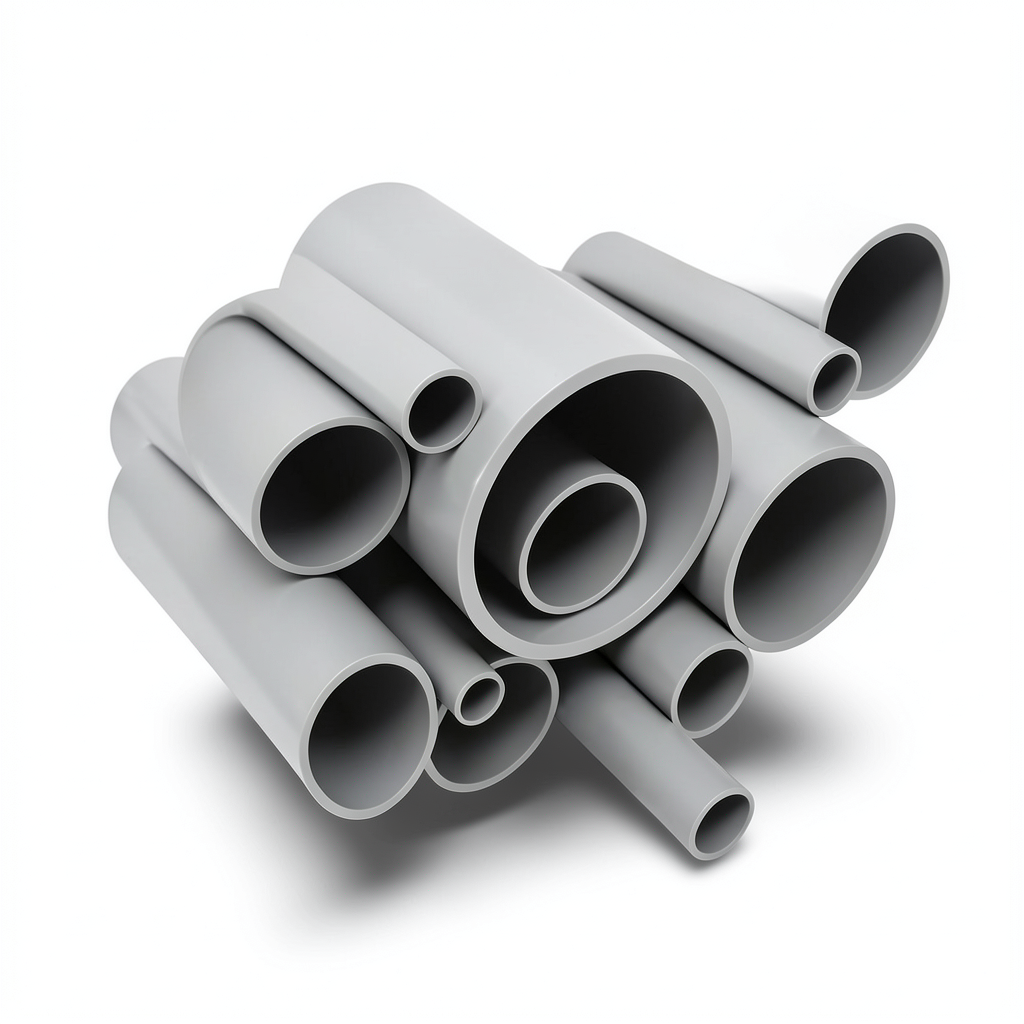 مواسير UPVC جدول 80 مقاس 3/4 إنش سمك 3.91 مم لون رمادي