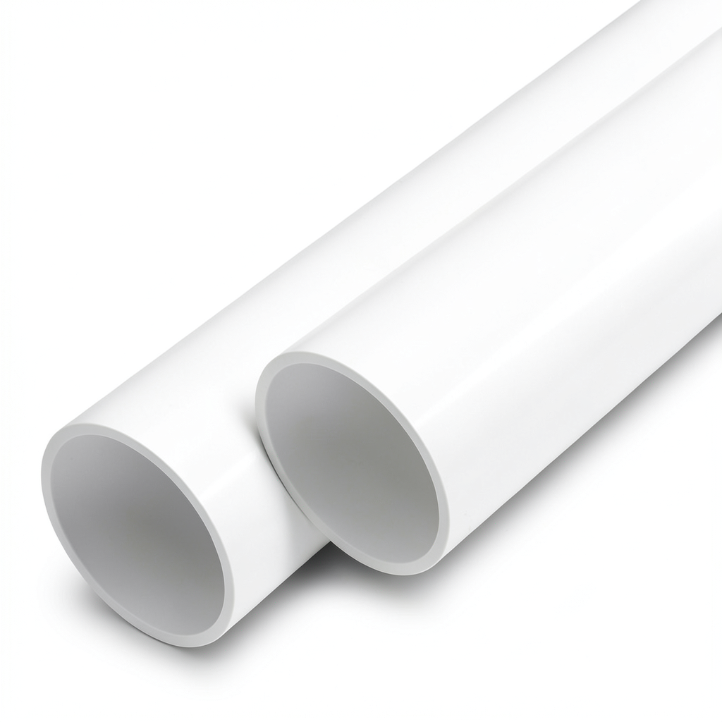 مواسير UPVC ضغط 20 بار قطر خارجي 110 مم سمك 8.1 مم لون أبيض