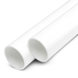 مواسير UPVC ضغط اسمي 8.6 بار مقاس 1/2 1 إنش سمك 1.5 مم لون أبيض