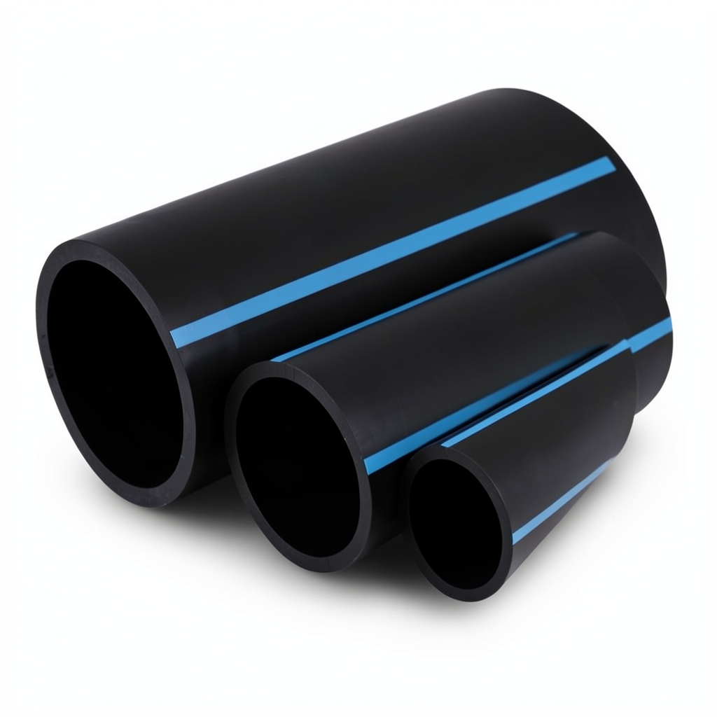 أنابيب HDPE الوطني ضغط 10 بار قطر خارجي 280 مم سمك 13.4 مم أسود