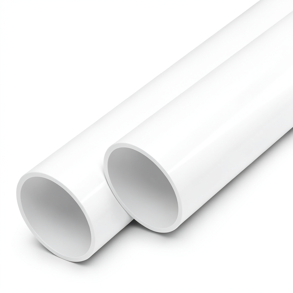 مواسير UPVC ضغط اسمي 8.6 بار مقاس 3 إنش سمك 2.7 مم لون أبيض