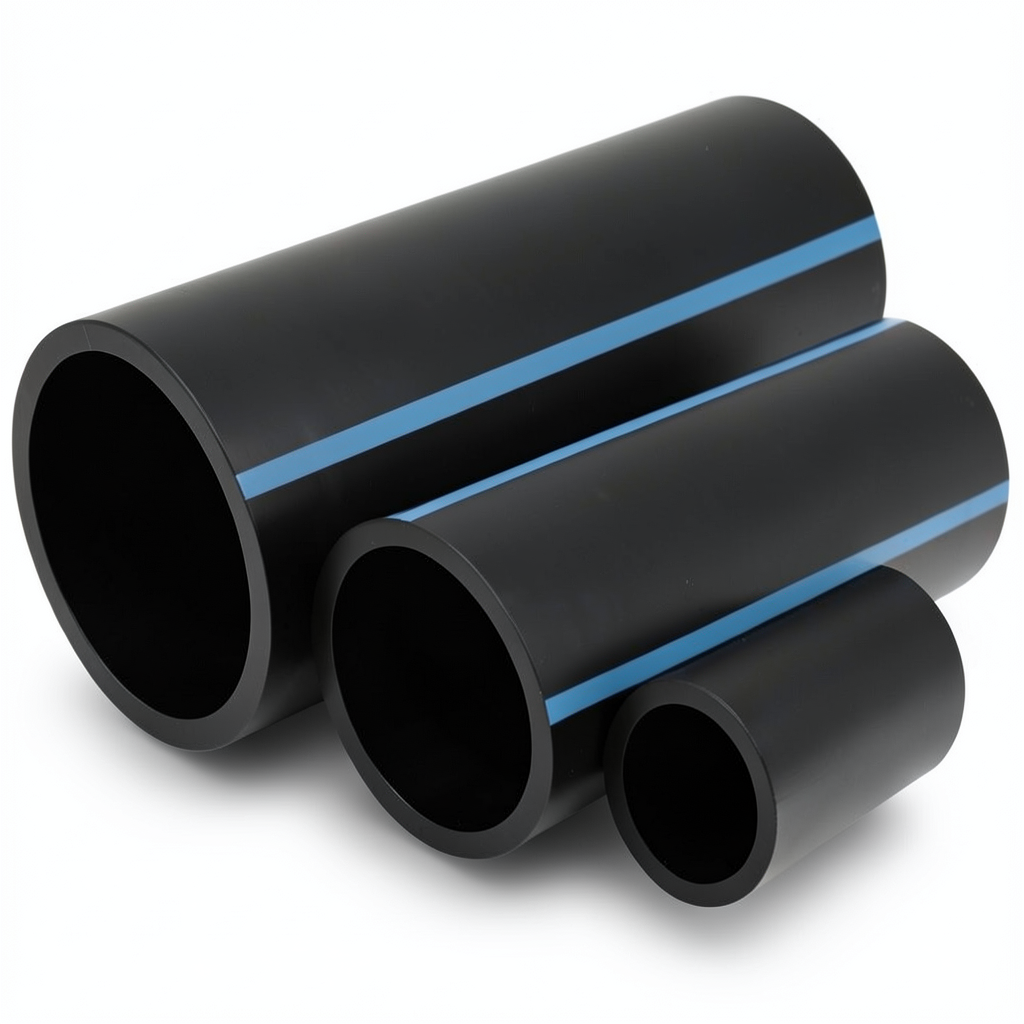 أنابيب HDPE الوطني ضغط 10 بار قطر خارجي 355 مم سمك 16.9 مم لون أسود