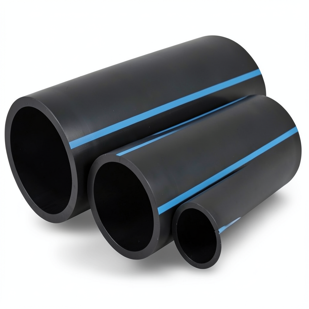 أنابيب HDPE الوطني ضغط 10 بار قطر خارجي 400 مم سمك 19.1 مم لون أسود