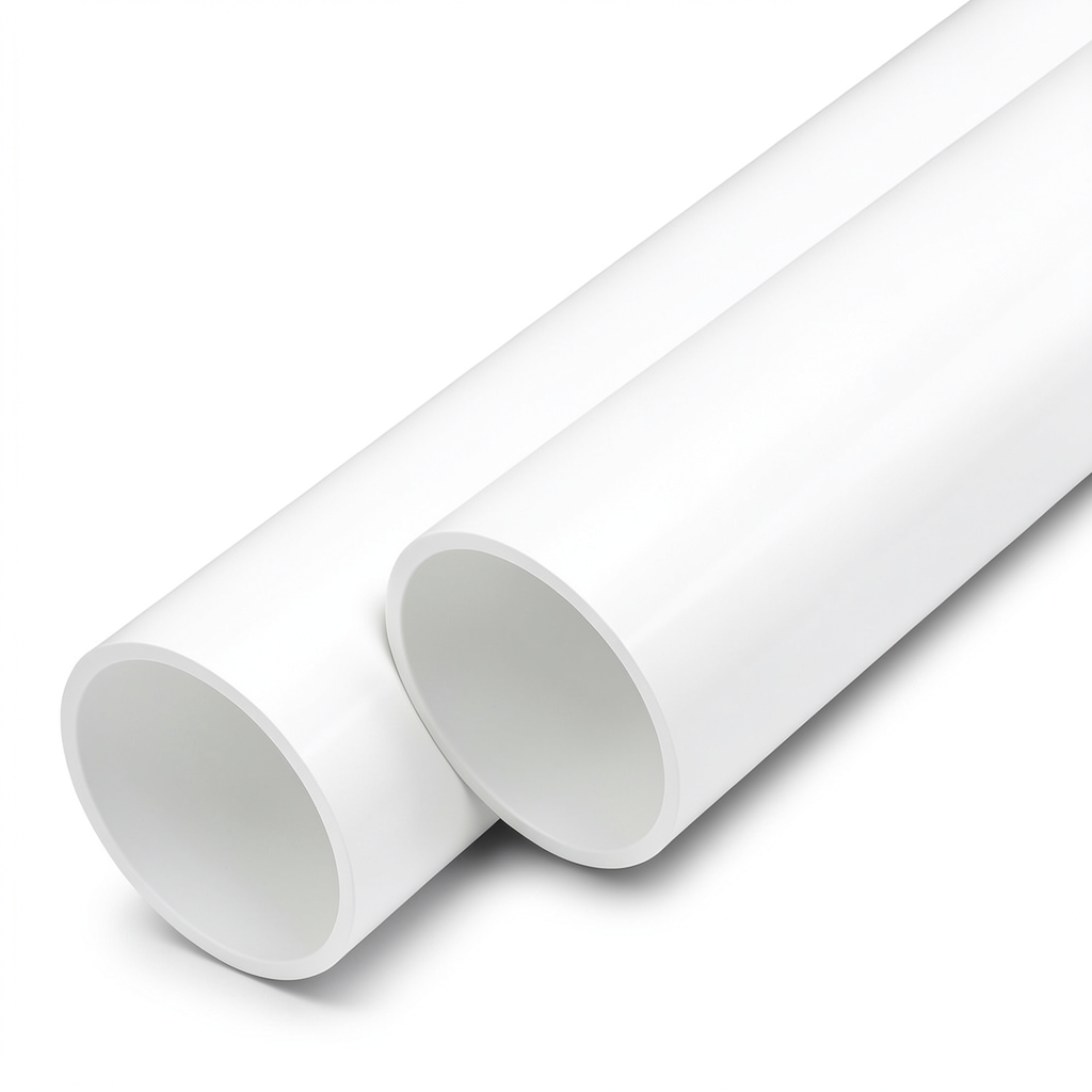مواسير UPVC ضغط اسمي 8.6 بار مقاس 8 إنش سمك 6.7 مم لون أبيض