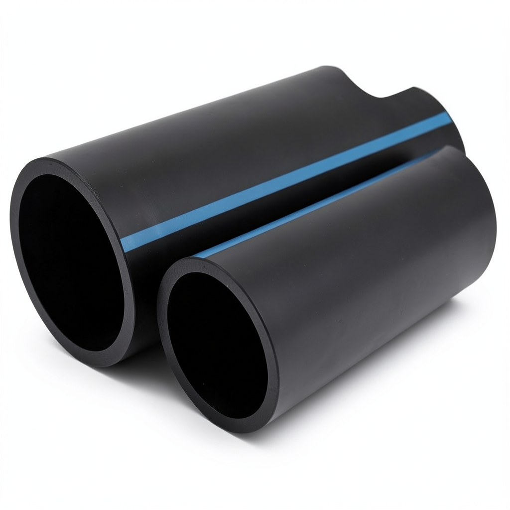 أنابيب HDPE الوطني ضغط 10 بار قطر خارجي 630 مم سمك 30 مم لون أسود