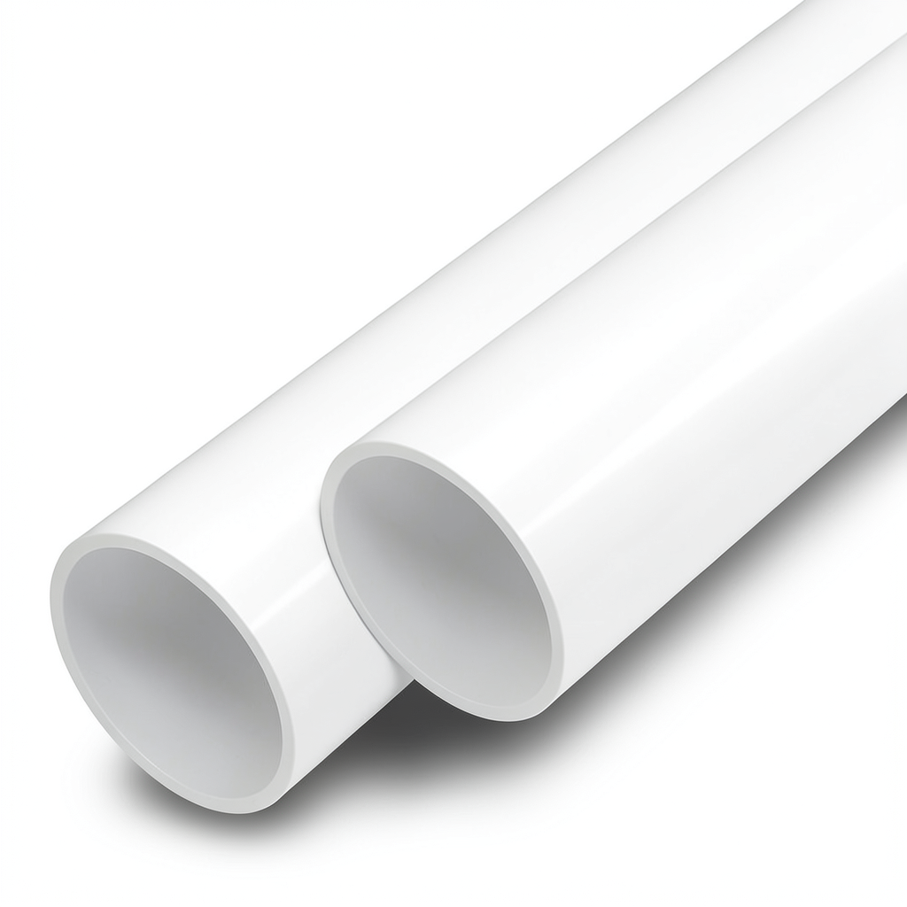أنابيب UPVC ضغط اسمي 11 بار مقاس 3 إنش سمك 3.4 مم لون أبيض