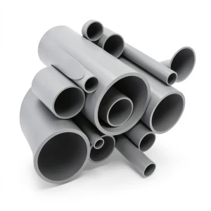 أنابيب UPVC جدول 80 مقاس 6 إنش سمك 10.97 مم لون رمادي