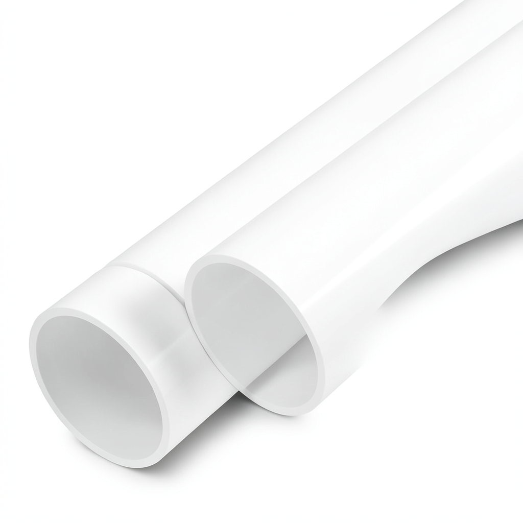 مواسير UPVC ضغط اسمي 13.8 بار مقاس 3/4 إنش سمك 1.5 مم لون أبيض