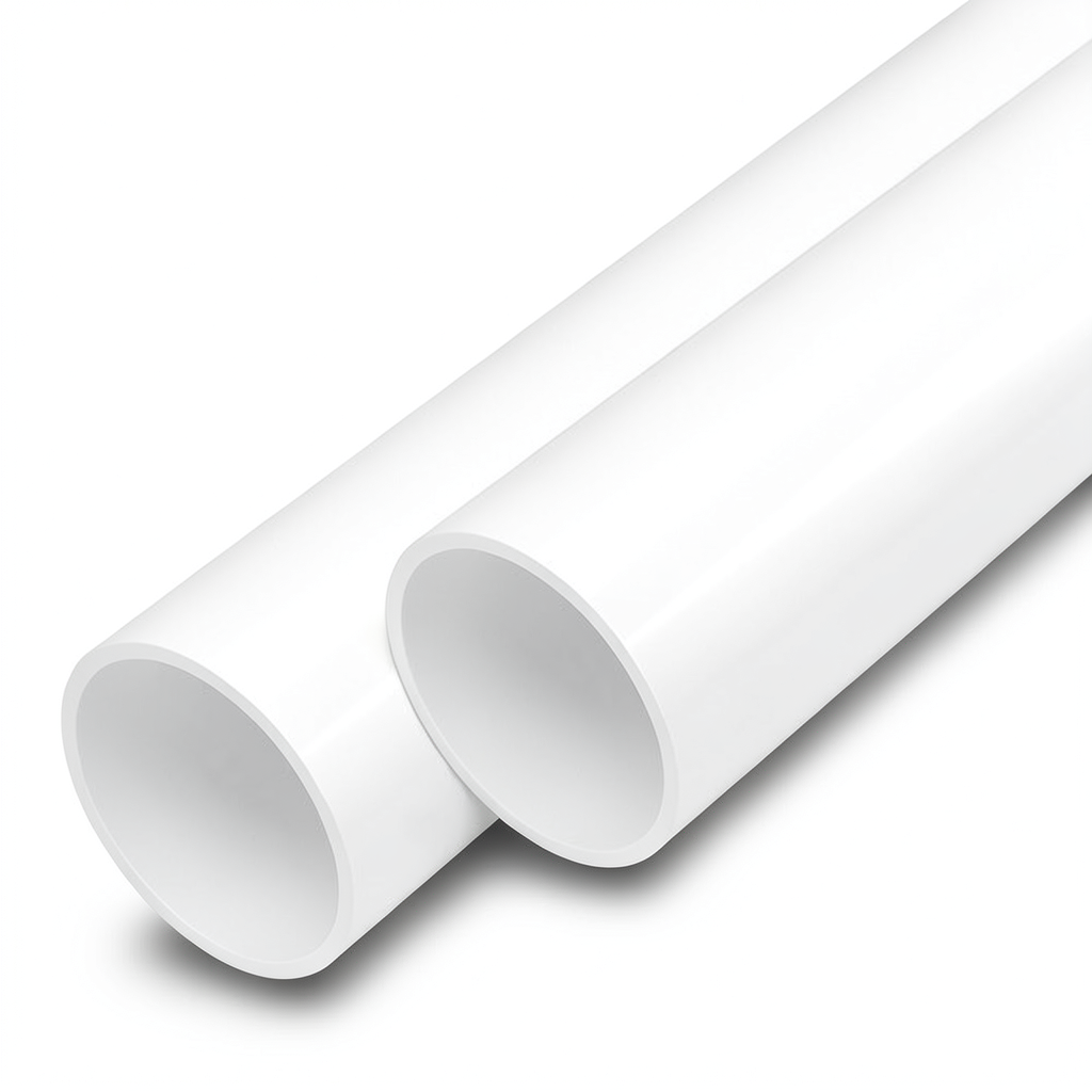 مواسير UPVC ضغط اسمي 13.8 بار مقاس 1 إنش سمك 1.6 مم لون أبيض