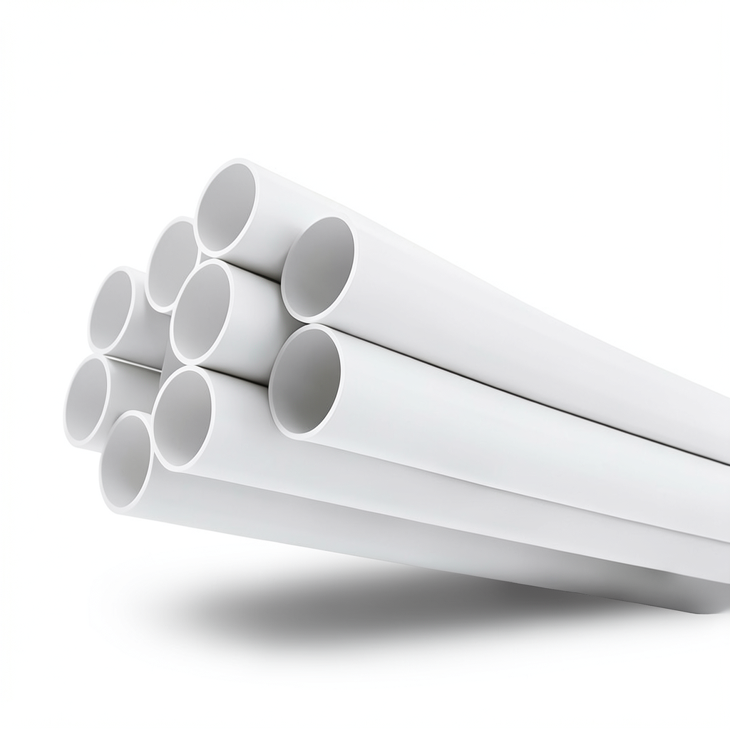 مواسير UPVC مقاس 4 إنش ضغط 6.9 بار سمك 2.8 مم لون أبيض