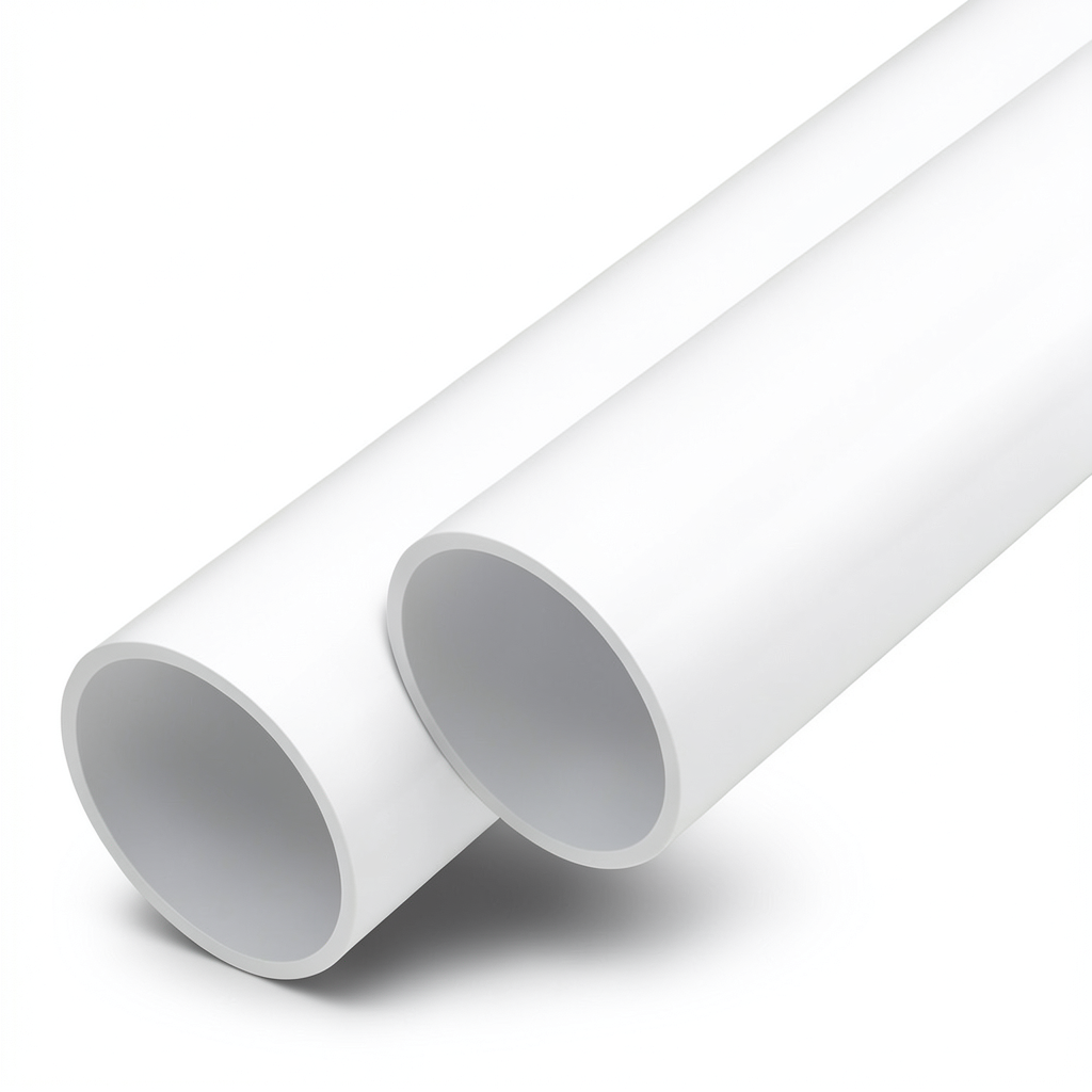 مواسير UPVC ضغط اسمي 13.8 بار مقاس 1/4 1 إنش سمك 2 مم أبيض