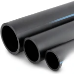 NPF HDPE Pipes Pressure 16 Bar Diameter 75 mm Thickness 5.6 mm Black