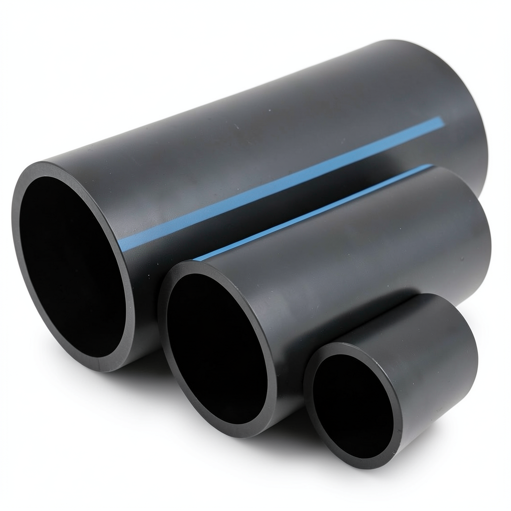 NPF HDPE Pipes Pressure 16 Bar Outside Diameter 110 mm Thickness 8.2 mm Black