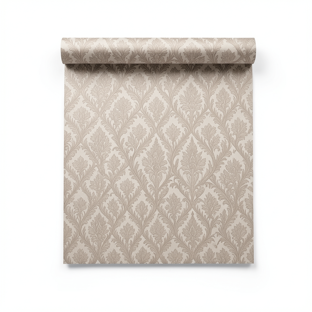 Patterned Wallpaper 10m x 0.73m Light Brown, Model 56827