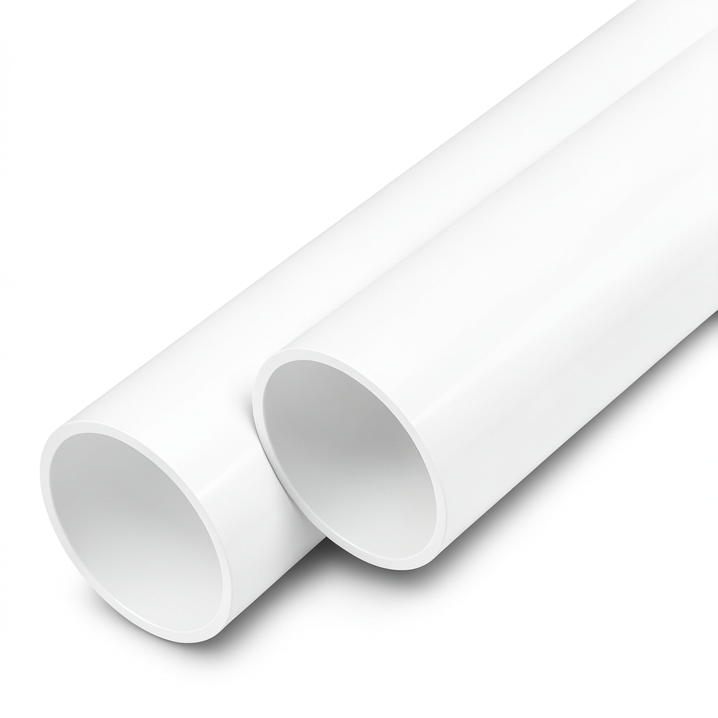 مواسير UPVC ضغط 16 بار قطر خارجي 90 مم سمك 6.7 مم لون أبيض