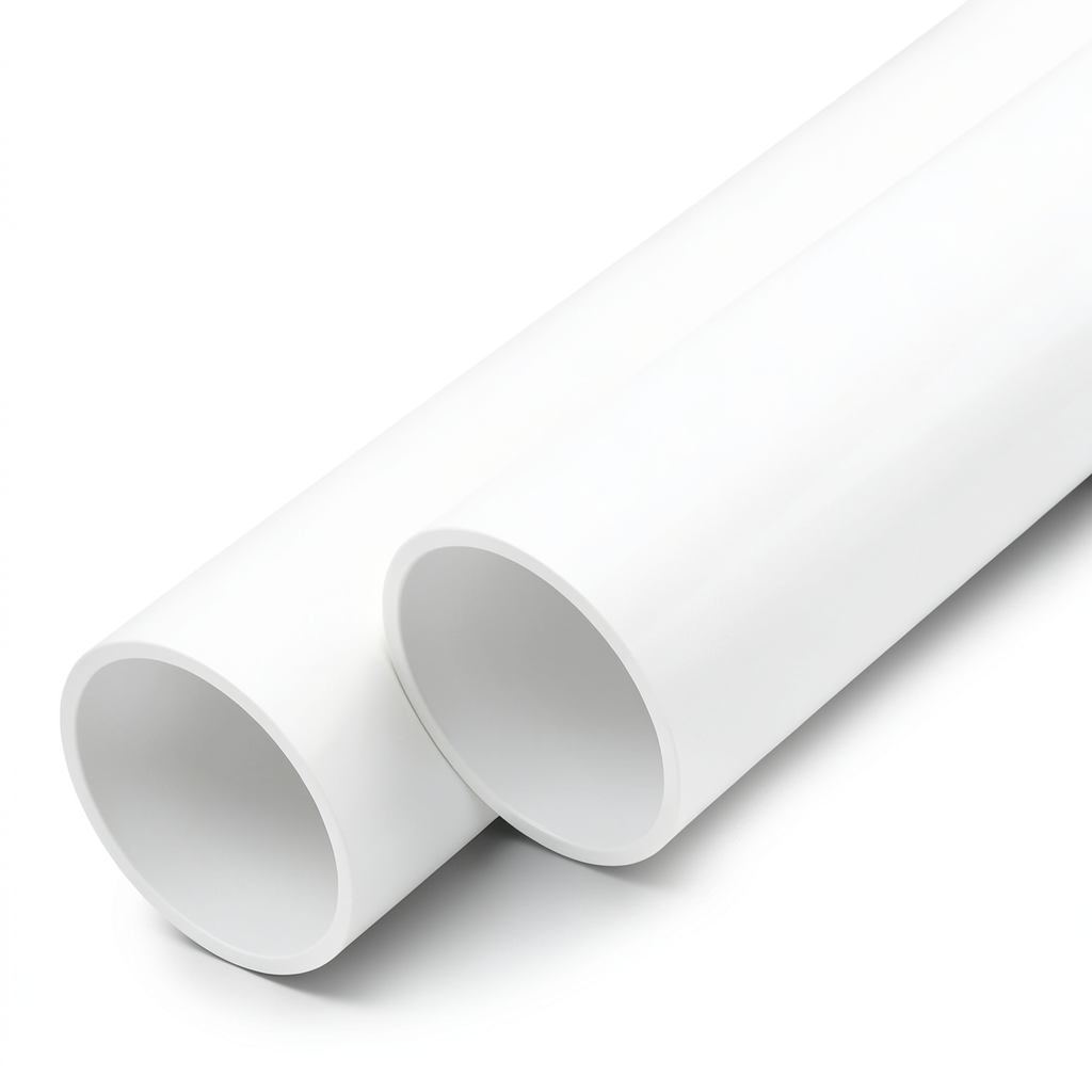 مواسير UPVC ضغط 20 بار قطر خارجي 110 مم سمك 8.1 مم لون أبيض