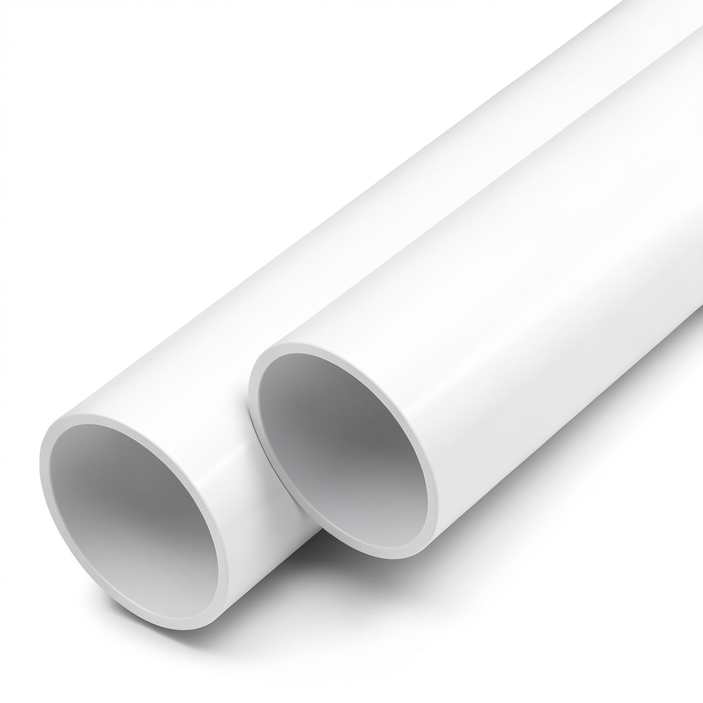 مواسير UPVC ضغط اسمي 8.6 بار مقاس 8 إنش سمك 6.7 مم لون أبيض