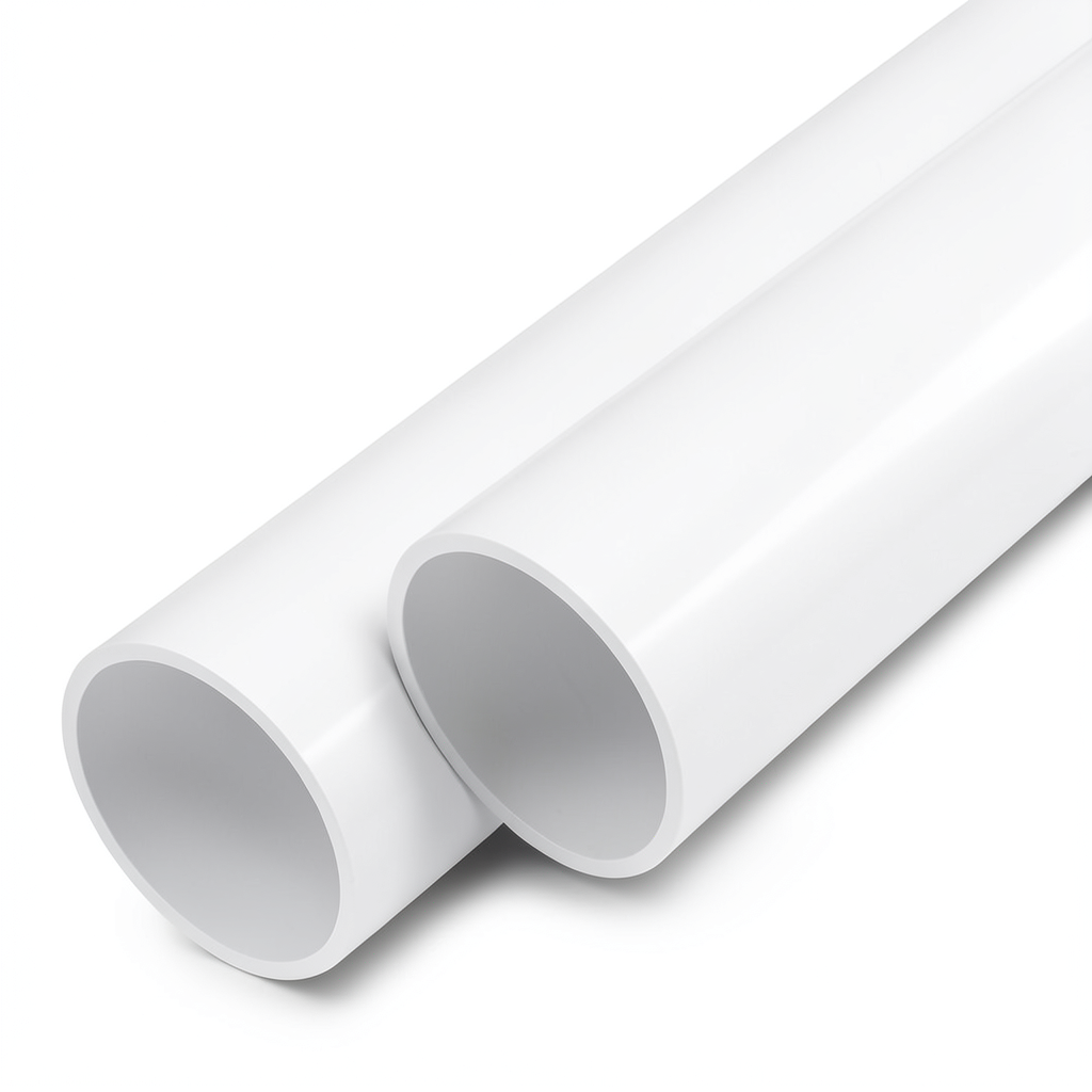 أنابيب UPVC ضغط اسمي 11 بار مقاس 1/4 1 إنش سمك 1.6 مم لون أبيض