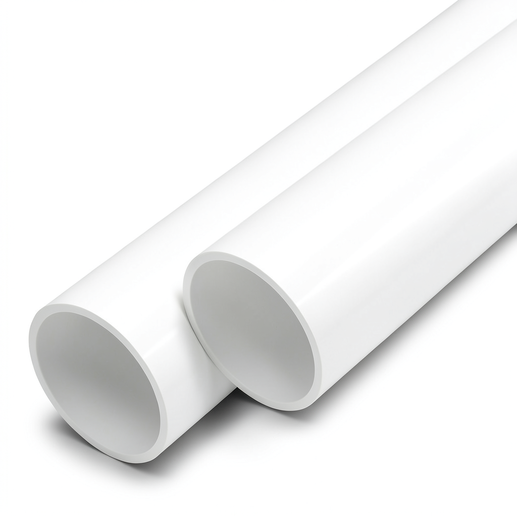 UPVC Pipes Nominal Pressure 11 Bar Size 1 1/2 inch Thickness 1.9 mm White