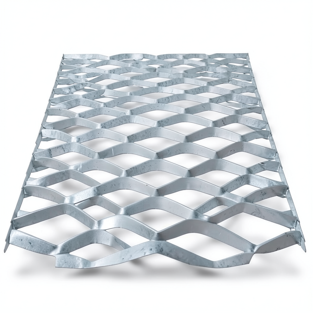 Galvanized Steel Expanded Metal Mesh Thickness 2 mm Width 2.44 m Length 7 m