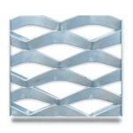 Galvanized Steel Expanded Metal Mesh Thickness 2.3 mm Width 2.44 m Length 2 m