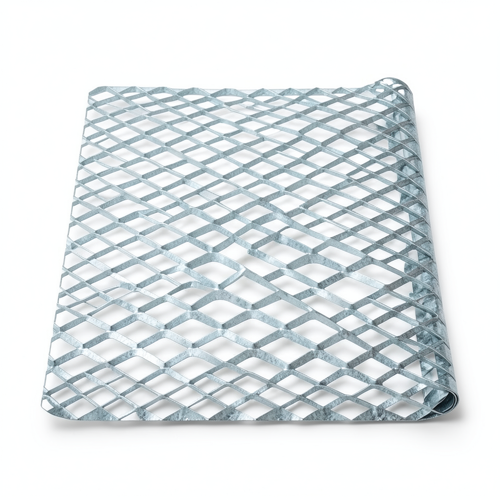 Galvanized Steel Expanded Metal Mesh Mazyoon Thickness 2.3 mm Width 2.44 m Length 3 m