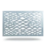 Galvanized Steel Expanded Metal Mesh Thickness 2 mm Width 2.44 m Length 2 m