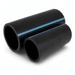 NPF HDPE Pipes Pressure 16 Bar Outside Diameter 250 mm Thickness 18.6 mm Black