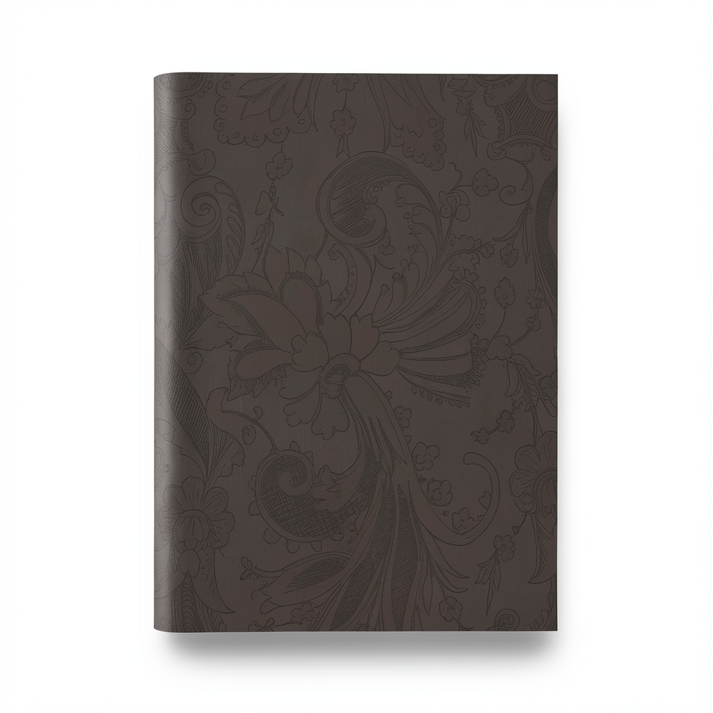 Italian Patterned Wallpaper 10m x 0.73m Dark Brown, Model 56821
