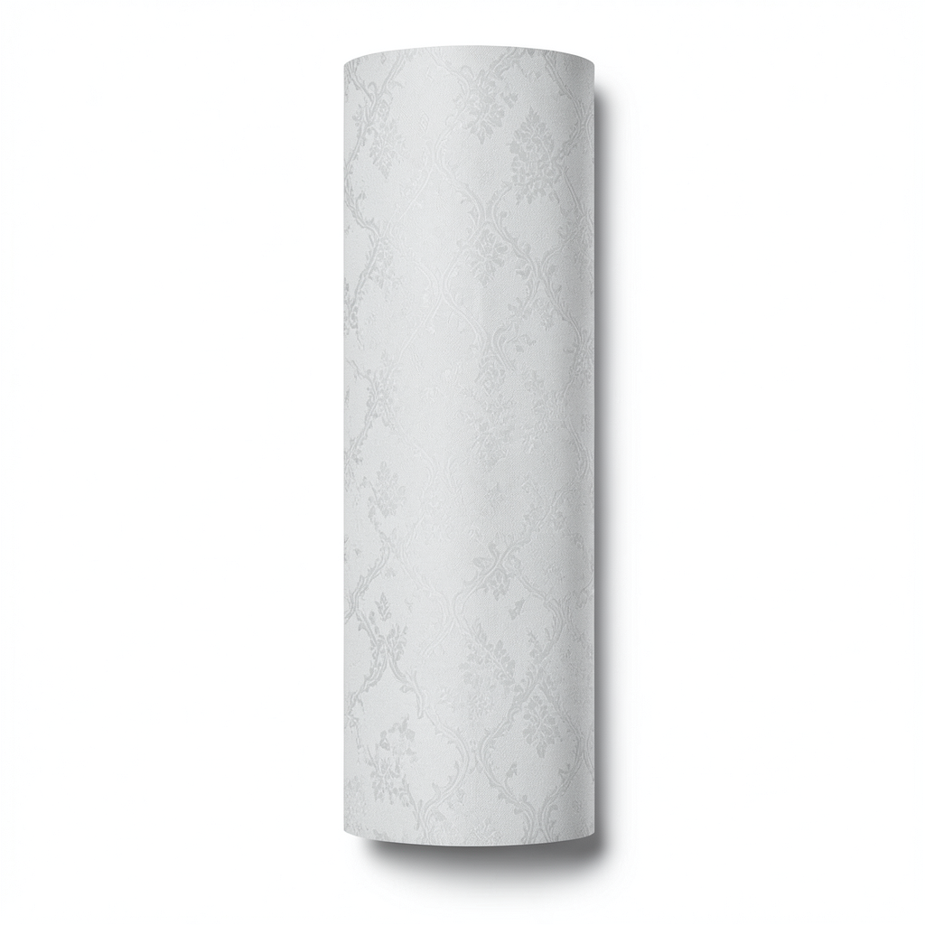 Italian Wallpaper Pattern Design 10m x 1.06m, Light Gray