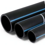NPF HDPE Pipes Nominal Pressure 6 Bar Diameter 140 mm Thickness 3.5 mm Black