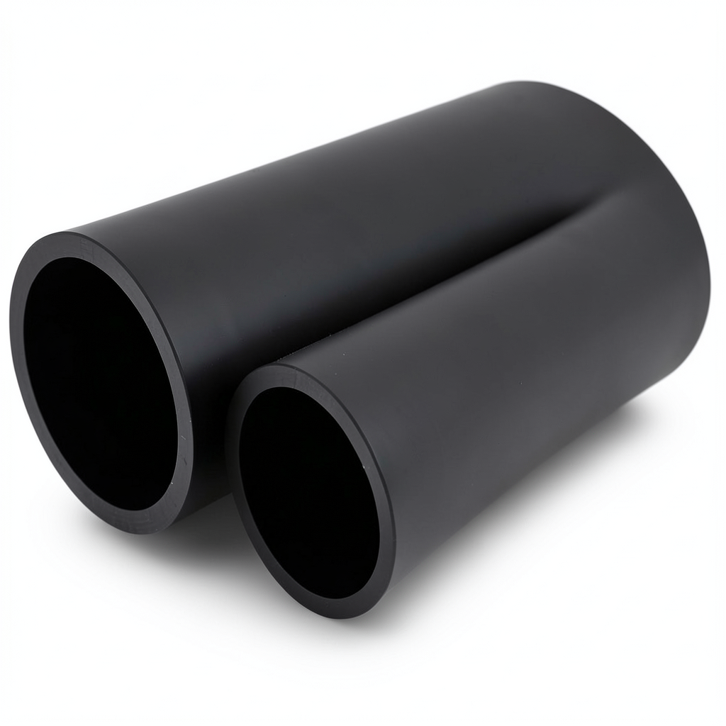 مواسير HDPE الوطني لشبكات المياه ضغط 6 بار قطر خارجي 160 مم سمك 4 مم لون أسود