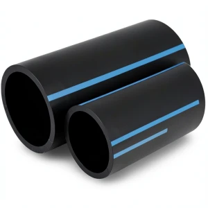 مواسير HDPE الوطني لشبكات المياه ضغط 6 بار قطر خارجي 180 مم سمك 4.4 مم لون اسود