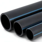 NPF HDPE Pipes Nominal Pressure 6 Bar Outside Diameter 200 mm Thickness 4.9 mm Black