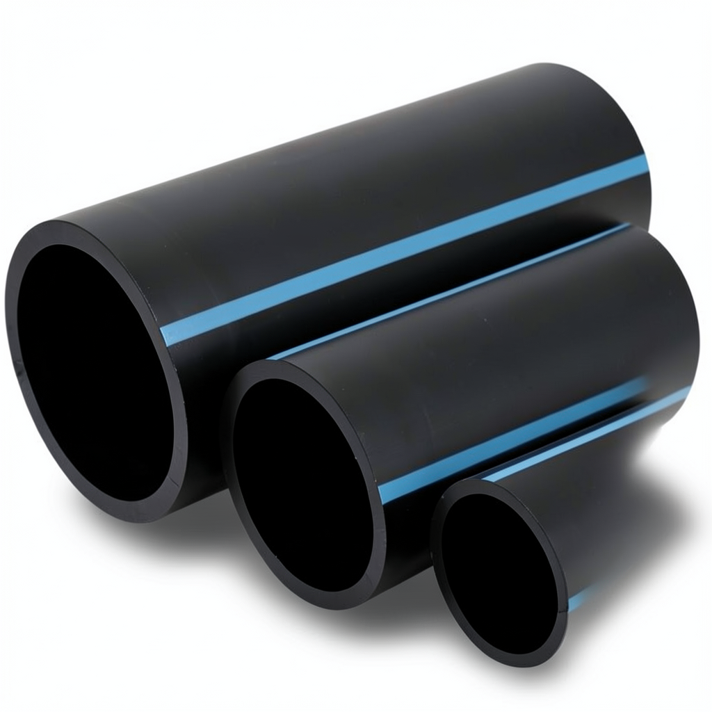 NPF HDPE Pipes Nominal Pressure 6 Bar Outside Diameter 225 mm Thickness 5.5 mm Black