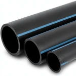 NPF HDPE Pipes Water Networks 6 Bar Pressure 315 mm Diameter 7.7 mm Thickness Black