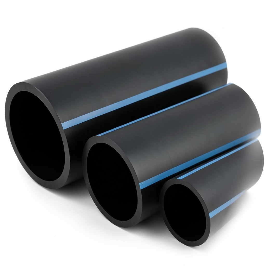مواسير HDPE الوطني ضغط 6 بار قطر خارجي 355 مم سمك 8.7 مم لون أسود