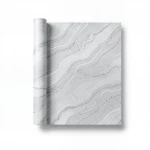 Luxury Line Light Gray Wavy Korean Marble Wallpaper