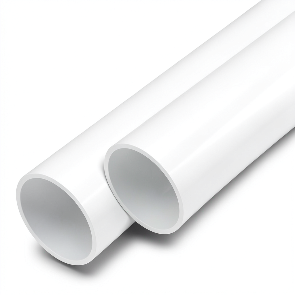 مواسير UPVC ضغط اسمي 13.8 بار مقاس 3 إنش سمك 4.2 مم لون أبيض
