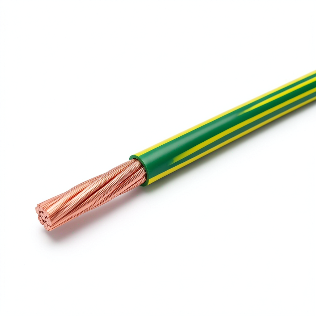 سلك تأريض نحاس مجدول 35 مل 450/750 فولت عزل PVC أصفر/أخضر | مجموعة كابلات الرياض
